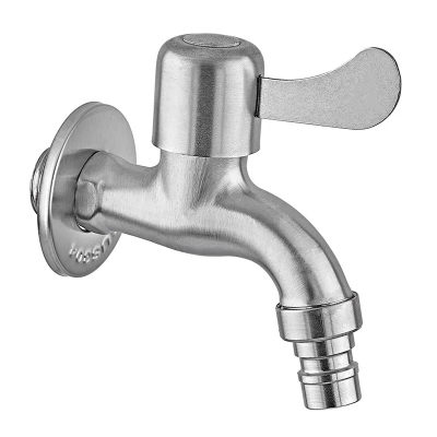 Кран для холодної води Zerix BIB-002 1/2 (нерж. сталь) (ZX1490)