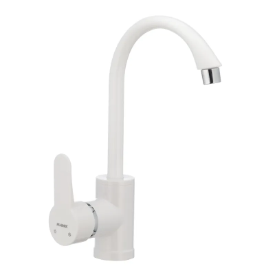 Змішувач для кухні Plamix Leon-011 білий (без підводки) (PM0009)