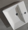 Раковина підвісна-накладна MIXXUS PREMIUM QUADRO-0205 410х360х130mm (отвір під змішувач, перелив) (MP6508)
