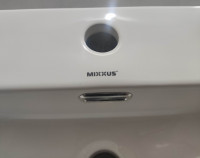 Раковина підвісна-накладна MIXXUS PREMIUM QUADRO-0205 410х360х130mm (отвір під змішувач, перелив) (MP6508)