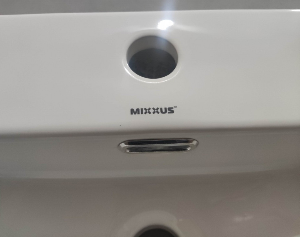 Раковина підвісна-накладна MIXXUS PREMIUM QUADRO-0205 410х360х130mm (отвір під змішувач, перелив) (MP6508)