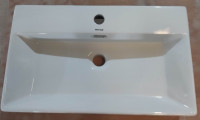 Раковина підвісна Mixxus Premium QUADRO-0206 600х360х130mm з отвором під змішувач та переливом (MP6509)