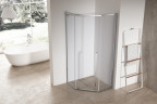 Душова кабіна без піддону Koer SR SC06-100x100x200-TR-01 прозоре скло Easy Clean 8мм, хром (KR5365)