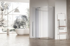 Душова кабіна без піддону Koer SR SC06-100x100x200-TR-01 прозоре скло Easy Clean 8мм, хром (KR5365)