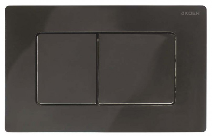 Панель змиву KOER KT-0602-16 пластикова, кнопка квадратна (KR5182)