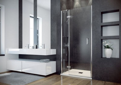 Душові двері  Viva 100x195 L ліві хромовані блискучі