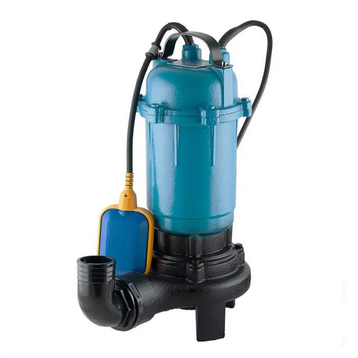 Насос дрен.-фекальний Vodomet WQCD15-12-2,  ніж, корп.чавун H=12М, Q=15кбМ, P=2000 Вт, 2" (VO0024)