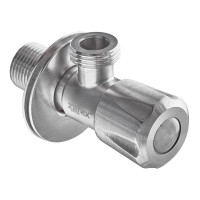 Кран для підключ. сантехприладів Zerix VAL-04-1/2x1/2 з нерж. ст.SUS304 (ZX4800)