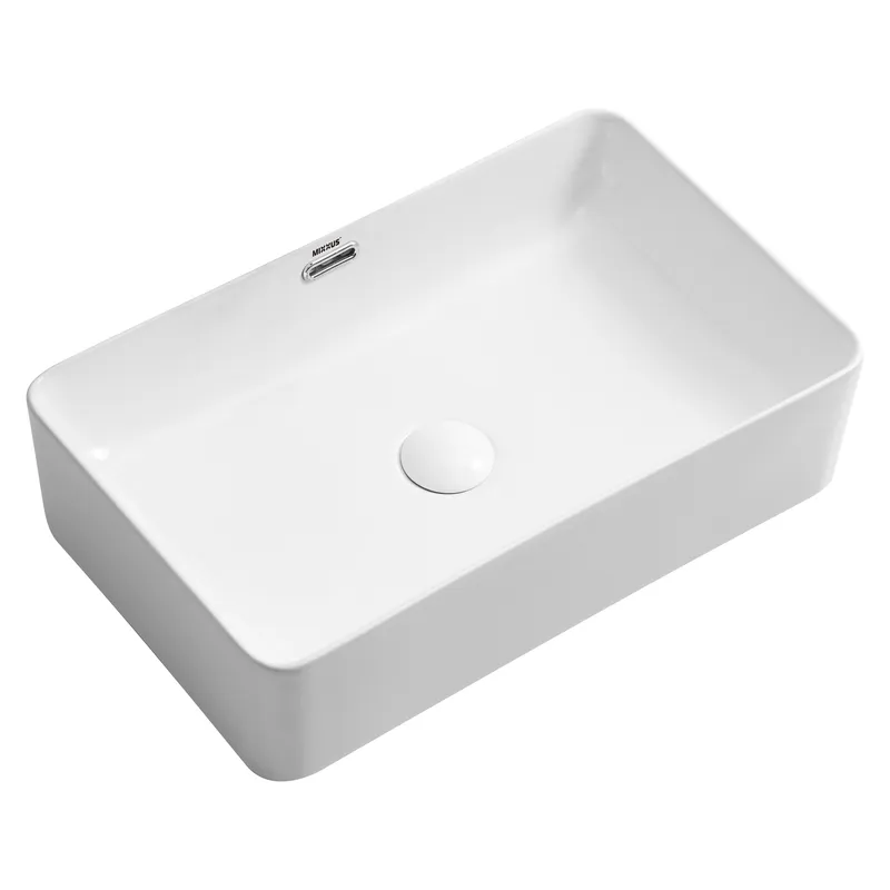 Раковина накладна MIXXUS PREMIUM QUADRO-0209 600х370х140mm (перелив) (MP6522)