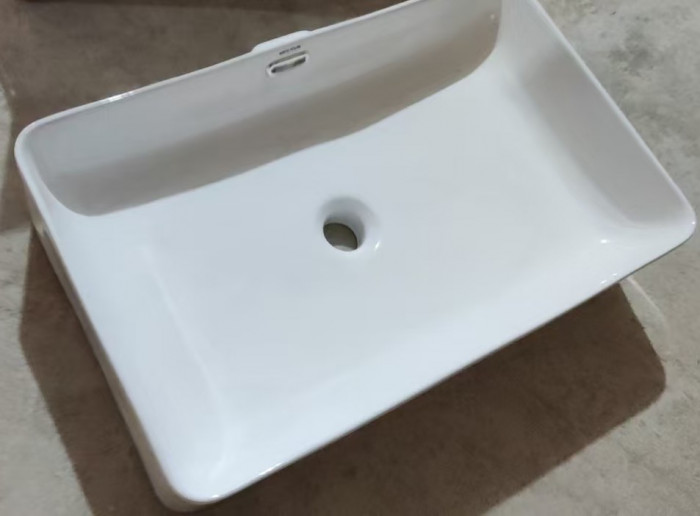 Раковина накладна Mixxus Premium QUADRO-0209 600х370х140mm з переливом (MP6522)