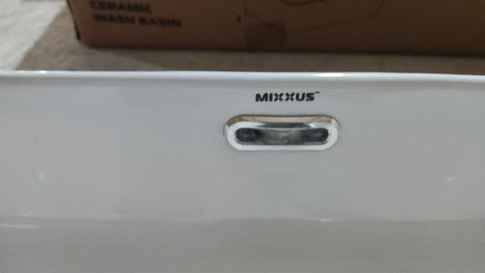 Раковина накладна MIXXUS PREMIUM QUADRO-0209 600х370х140mm (перелив) (MP6522)