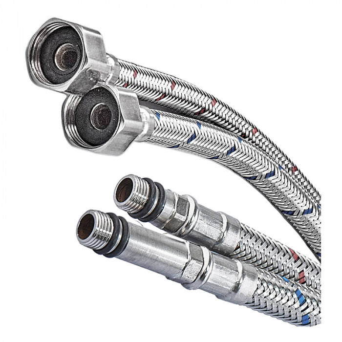 Гнучке підведення Champion FH-01-F1/2"xM10-40 нержавійка (пара) (AC0667)