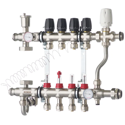 Колектор з вбудованим смесит. вузлом Koer KR.S1013-4 1 &quot;х4 SUS304 і євроконус 3 / 4-16 (KR2947)