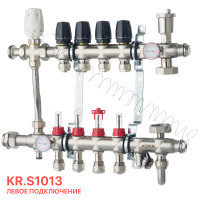 Колектор зі вбудованим змішув. вузлом KOER KR.S1013-4 1 "х4 SUS304 і євроконусами 3 / 4-16 (KR2947)