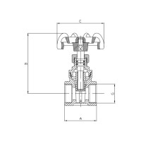 Засувка клинова Koer KR.280 - 1 1/4" (KR2908)
