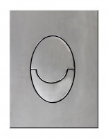 Панель змиву пластикова Koer KT-0606-01 157x198x3mm, кнопка закруглена (KR5342)