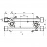 Планка монтажна прохідна 20x1 / 2F Koer K0128.PRO (KP0154)