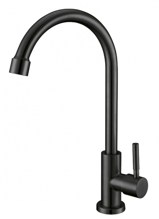 Кран для холодної води MIXXUS MONO-01.SUS BLACK з нерж. сталі (MI6561)