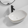 Раковина накладна MIXXUS PREMIUM DIVERSE-0109 EDGE GOLD 500х380х140mm (MP6548)
