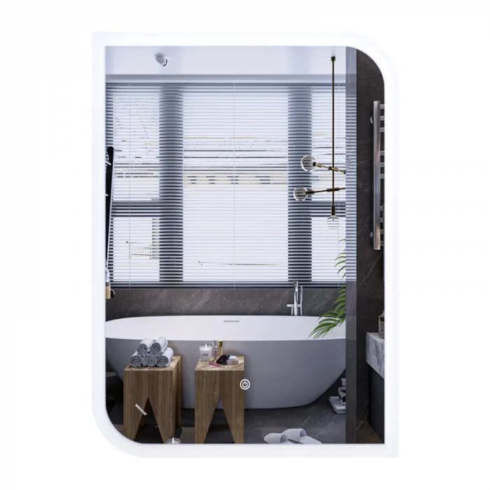 Дзеркало Mixxus Premium BEVEL MA02-90x65-Reverse з Led Touch, Anti-fog, димером (3-6,5kK) (MP6641)