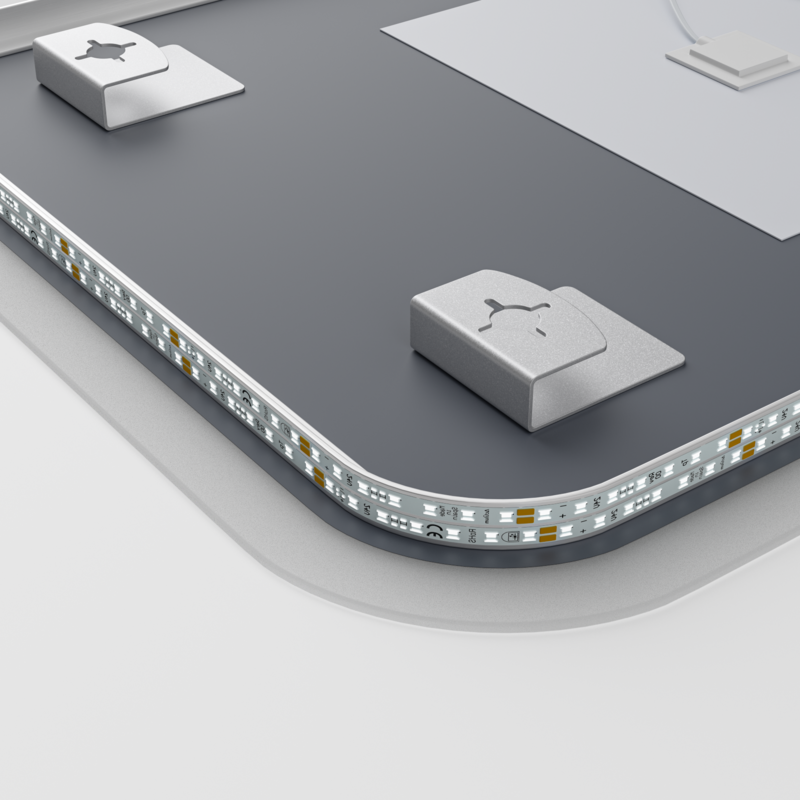 Дзеркало Mixxus Premium BEVEL MA02-90x65-Reverse з Led Touch, Anti-fog, димером (3-6,5kK) (MP6641)