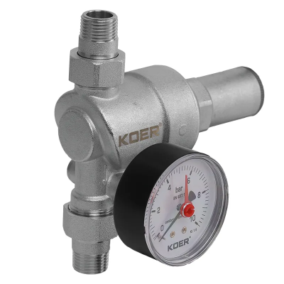 Редуктор тиску з манометром &quot;мембранний&quot; Koer KR.1239 - 1/2&quot; (KR4971)