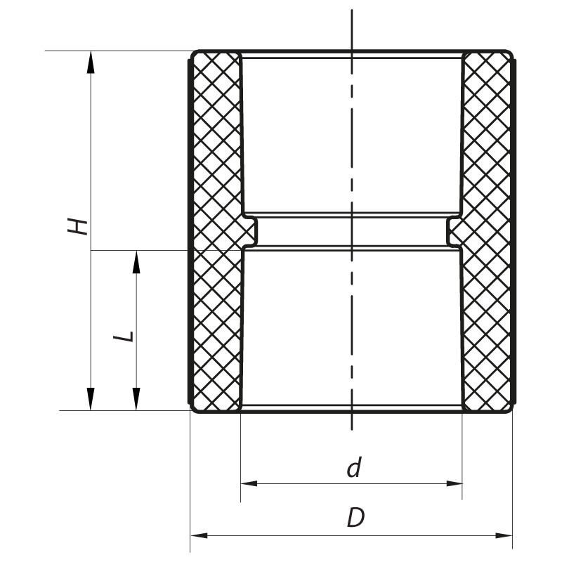З'єднувальна муфта 110 PPR Koer K0197.PRO (KP2562)