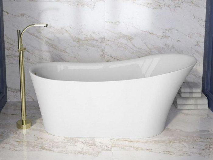 Ванна акриловая CALIMA ретро 170х74 с сифоном клик-клак