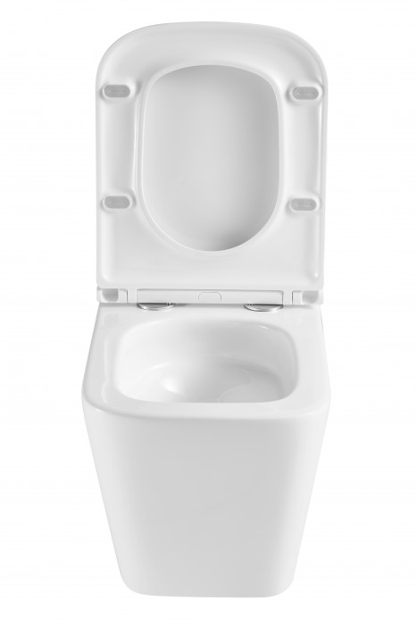 Унітаз підвісний Mixxus Premium Quadro-0301-T3 490x340x360mm, система змиву TORNADO 3.0 (MP6453)