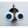 Ролики для душових кабін подвійні колеса MIXXUS PREMIUM ROLLERS SCP02-1 CHROME нижні (23mm для DIVERSE SC01, SC02, SD01) (MI7162)