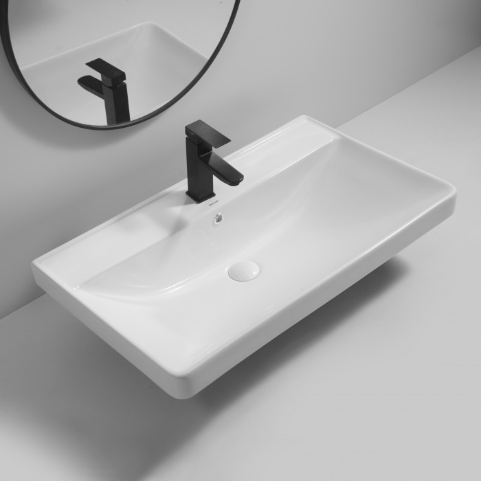 Раковина меблева MIXXUS PREMIUM STYLE-1503 800х480х190mm з отвором під змішувач та переливом (MP6500)