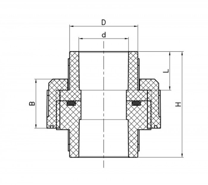 Муфта роз'ємна універсальна Koer K0268.PRO 20 PPR (KP2912)