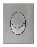 Панель змиву Koer KT-0606-01 157x198x10mm пластикова, кнопка закруглена (колір хром) (KR5342)
