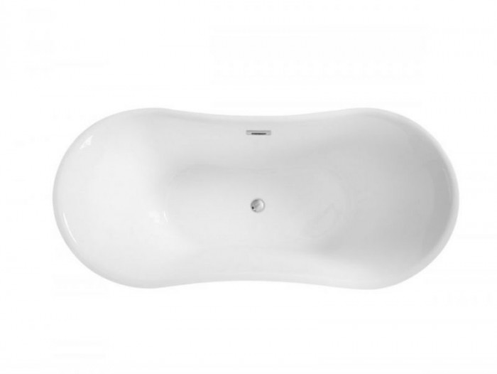 Ванна акрилова AMBER ретро 170х80 з сифоном клік-клак