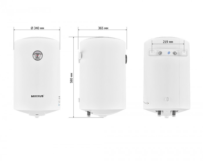 Водонагрівач "Циліндр" MIXXUS EWH-07030 ROUND WET накопичувальний 30 л, мокрий тен 1,5 kW (WH0600)