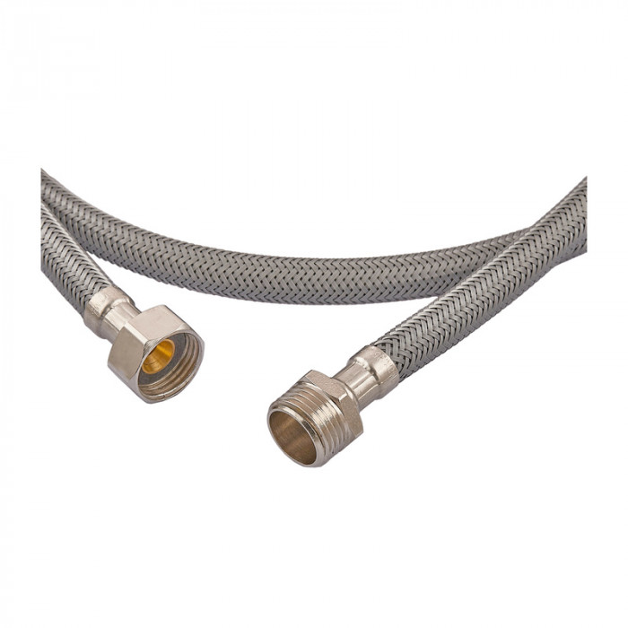 Гнучке підведення Zerix ZHN-02-FM1/2"-150 (нейлонове обплетення, гайки нерж) (ZX5153)