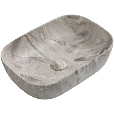 Раковина накладна MIXXUS PREMIUM DIVERSE-0113 MARBLE 455х325х135mm (MP6544)