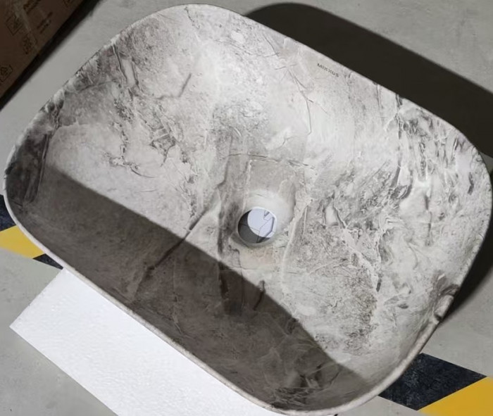 Раковина накладна MIXXUS PREMIUM DIVERSE-0113 MARBLE 455х325х135mm (MP6544)