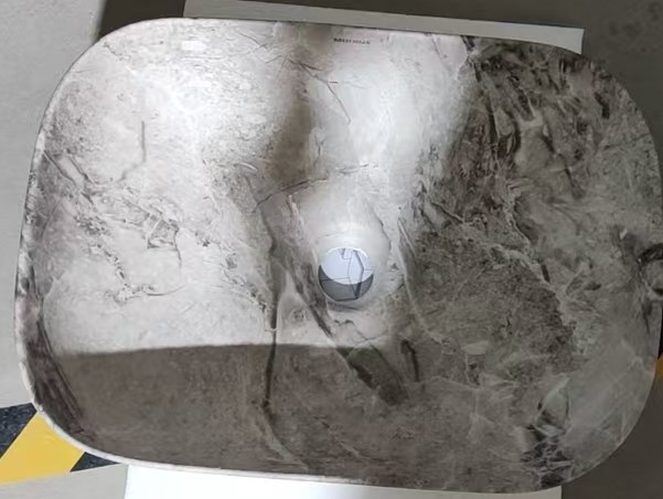 Раковина накладна MIXXUS PREMIUM DIVERSE-0113 MARBLE 455х325х135mm (MP6544)