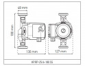 Рециркуляційний насос Koer KP.RP-25/6-180 SS (з гайками) (KP2795)