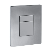 Панель змиву Koer KT-0607-01 157x198x10mm пластикова, кнопка квадратна (колір хром) (KR5344)