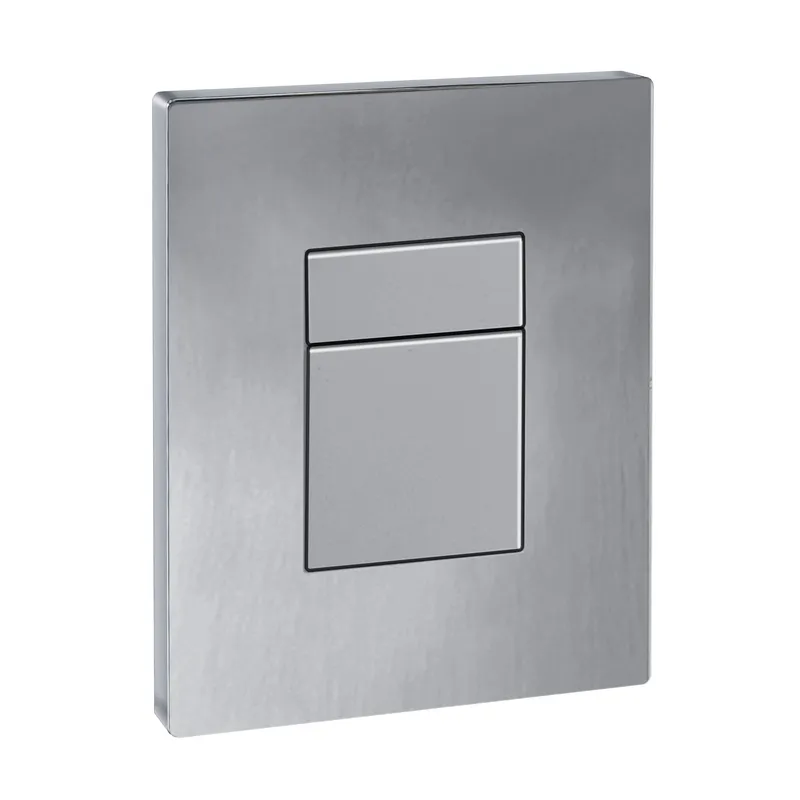 Панель змиву Koer KT-0607-01 157x198x10mm пластикова, кнопка квадратна (колір хром) (KR5344)