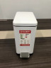 Відро для сміття з плавним закриттям прямокутне KOER TC-010210-08 10 л (колір білий) (KR5598)