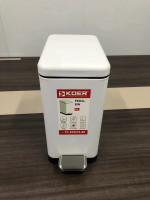 Відро для сміття з плавним закриттям прямокутне KOER TC-010210-08 10 л (колір білий) (KR5598)