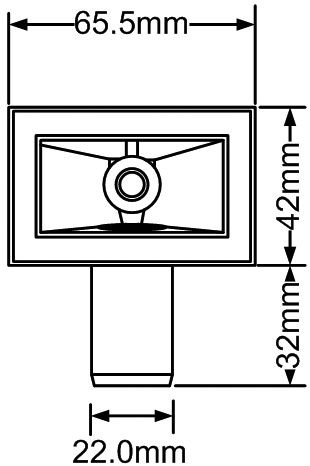 Злив до кухонної мийки прямокутний HC-O/F-RECT