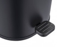 Відро для сміття з плавним закриттям овальне ZERIX PRIME-TC0105 BLACK 5 л (колір чорний) (ZX5902)
