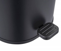 Відро для сміття з плавним закриттям овальне ZERIX PRIME-TC0105 BLACK 5 л (колір чорний) (ZX5902)