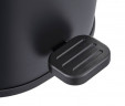 Відро для сміття з плавним закриттям овальне ZERIX PRIME-TC0105 BLACK 5 л (колір чорний) (ZX5902)