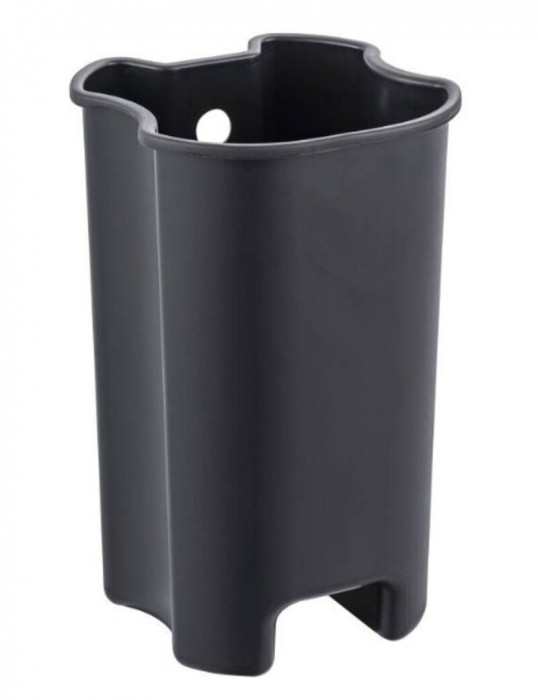 Відро для сміття з плавним закриттям овальне Zerix Prime-TC0105 Black 5л колір чорний (ZX5902)