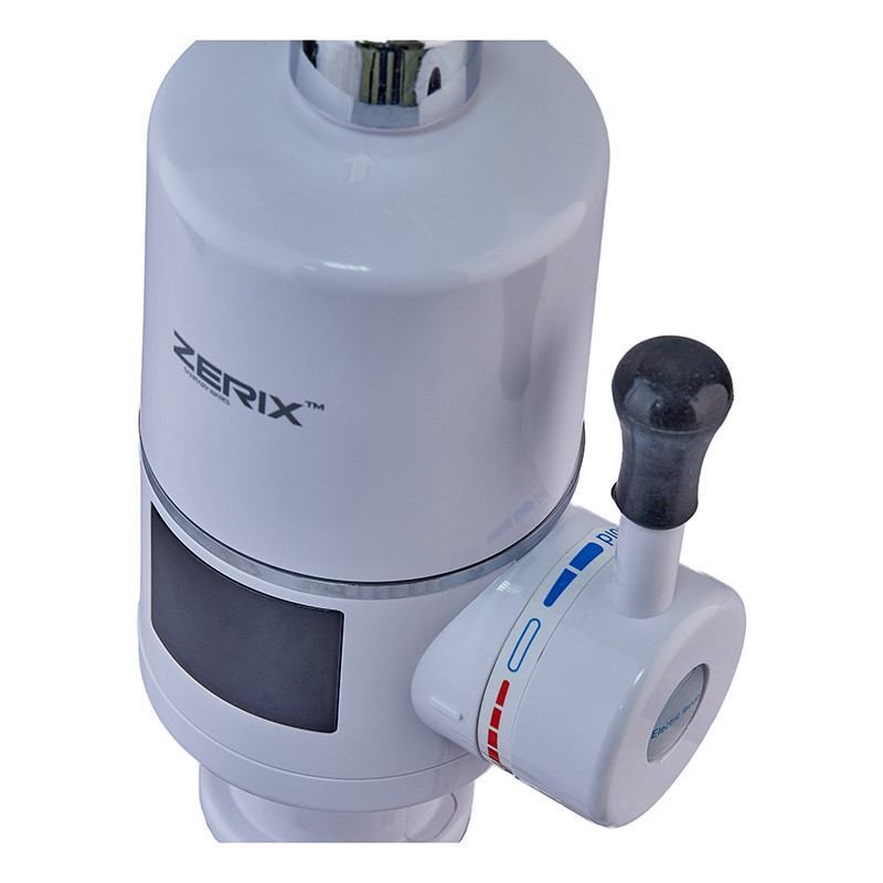 Водонагрівач 3,3 kW проточний ZERIX ELW41-E з індик. темп., RESET, на мийку (ZX4694)
